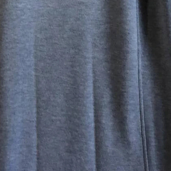 PureJill Womens S Gray Heather/BlueTranquility Fleece Dress/ Tunic Top - Picture 9 of 10